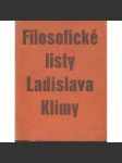 Filosofické listy Ladislava Klímy (Ladislav Klíma) - náhled