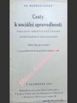 Cesty k sociální spravedlnosti - vašek bedřich - náhled