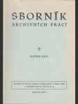 Sborník archivních prací 2: ročník XXIV. - náhled