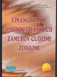 Financovanie podnikateľských zámerov cudzími zdrojmi - náhled