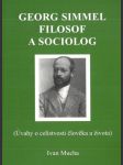 Georg Simmel filosof a sociolog - náhled