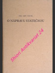 O nápravu statečnou - pavel antonín - náhled
