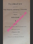 TLUMAČOV - Popis dějepisný, místopisný a statistický - TESAŘ Petr - náhled