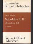 Schuldrecht II Besonderer Teil  - náhled