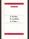 Z lásky k rodine a Vám - náhled