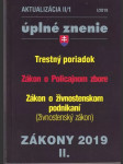 Trestný poriadok Zákon o policajnom zbore 1-2019 - náhled