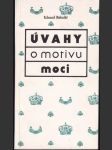 Úvahy o motivu moci (s podpisom autora) - náhled
