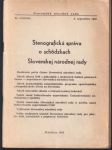 Stenografická správa o schôdzkach Slovenskej národnej rady - náhled
