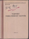 Vojenský česko-německý slovník - náhled