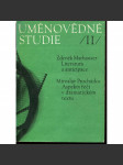 Uměnovědné studie, II. - Literatura a anticipace - Aspekty řeči v dramatickém textu - náhled