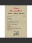 Studia Neoaristotelica ročník 9 (2012), číslo 2 - náhled