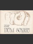 Dům sonetů: podpis autora na titulním listu - náhled