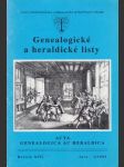 Genealogické a heraldické listy 1-2/1993 - náhled