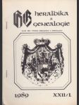 Heraldika a Genealogie 1-4/1989 - náhled