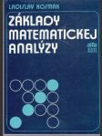 Základy matematickej analýzy (veľký formát) - náhled