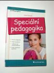 Speciální pedagogika - náhled