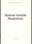 Bodové masáže - akupresura - náhled