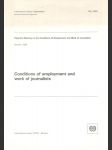 Conditions of employment and work of journalists - náhled