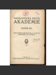 Akademie, ročník XIX., čísla 1-12/1915. Socialistická revue - náhled