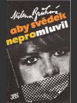 Aby svědek nepromluvil - náhled
