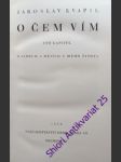 O čem vím - kvapil jaroslav - náhled