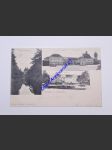 JAROMĚŘICE nad Rokytnou - Pozdrav z Jaroměřic ( Břehy Jaroměřičky - Zámek z náměstí - Zámek z parku ) DA - náhled
