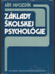 Základy školskej psychológie - náhled