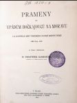 Prameny ke vpádům Bočkajovců na Moravu - náhled