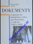 Dokumenty o postavení katolíckej cirkvi na slovensku v rokoch 1945 - 1948 - vnuk františek - náhled