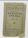 Čtrnáctá výroční zpráva Českého státního gymnasia v Praze XI., za školní rok 1923-1924 - náhled