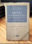 Kritika a sebekritika - náhled