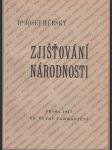 Zjišťování národnosti - Úvod do problému odnárodnění - náhled
