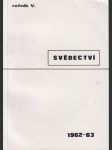 Svědectví ročník v. 1962/63 čísla 17 - 20 - náhled