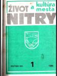 Život a kultúra mesta nitry i. - xii. - náhled