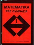 Matematika pre gymnáziá 1 - náhled