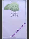 Verše o víně - náhled