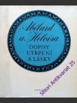 Dopisy utrpení a lásky - abélard a heloisa - náhled