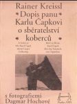 Dopis panu Karlu Čapkovi o sběratelství koberců - náhled