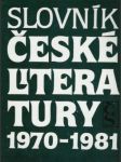 Slovník Ceské literatúry 1970 - 1981 - náhled