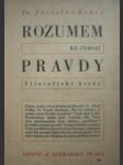 Rozumem ke zdroji pravdy - BENEŠ Jaroslav - náhled