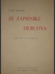 Ze zápisníku hercova - ŽELENSKÝ Karel - náhled