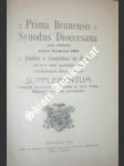 Prima Brunensis Synodus Dioecesana - náhled