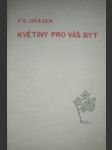 Květiny pro váš byt - jirásek františek - náhled