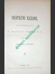 Sváteční kázání - faber matěj t.j. - náhled