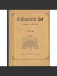 Ordinariátní list na rok 1890 - náhled